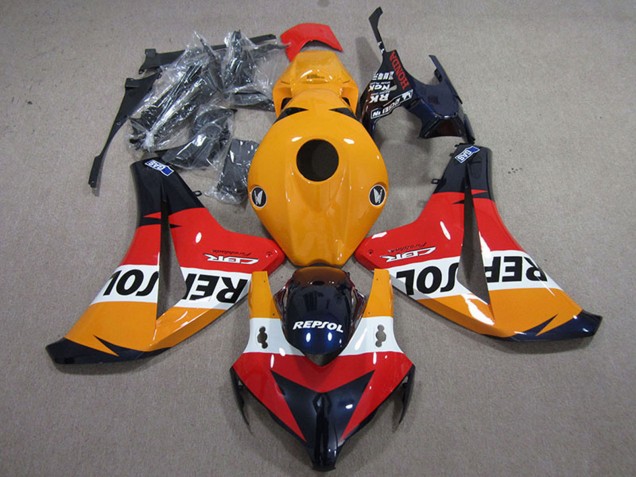Migliori Kit Carena Moto Completo Honda CBR1000RR 2008-2011 - Arancia Bianco Rosso Nero Lucido Repsol