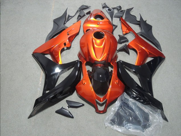 Migliori Carena Moto Honda CBR1000RR 2008-2011 - Arancia Nero Lucido