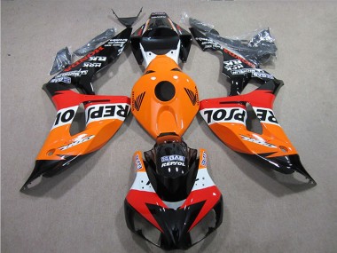 Migliori Kit Carena Moto Completo Honda CBR1000RR 2006-2007 - Arancia Bianco Rosso Nero Lucido Repsol