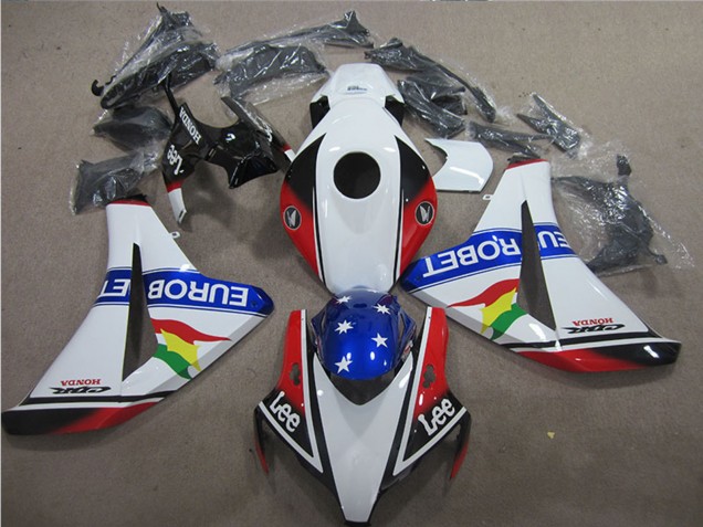 Migliori Carene Moto Honda CBR1000RR 2008-2011 - Bianco Rosso Blu Stella Carrera EuroBet Lee