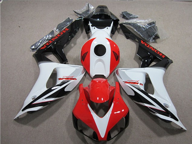 Migliori Carena Moto Honda CBR1000RR 2006-2007 - Bianco Rosso Nero Lucido Fireblade
