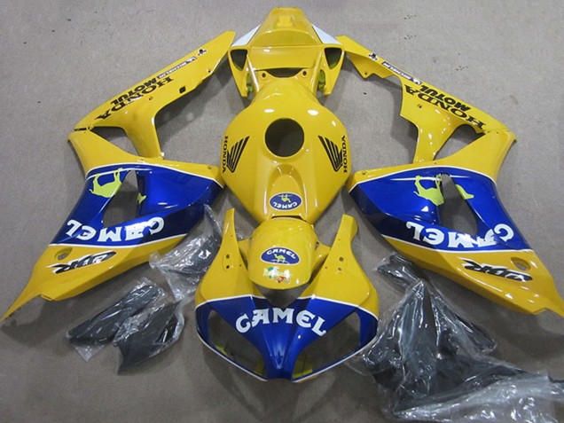 Migliori Carena Moto Honda CBR1000RR 2006-2007 - Giallo Blu Cammello