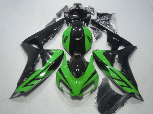Migliori Carena Moto Honda CBR1000RR 2006-2007 - Verde Nero Lucido