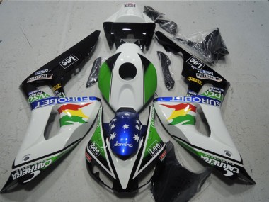 Migliori Carena Moto Honda CBR1000RR 2006-2007 - Bianco Verde Rosso Giallo Blu Nero Lucido Carrera EuroBet Lee