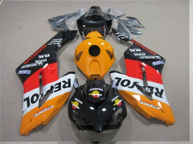 Migliori Kit Carena Moto Completo Honda CBR1000RR 2004-2005 - Arancia Bianco Rosso Nero Lucido Repsol