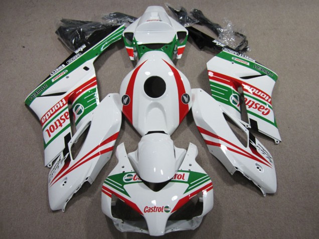 Migliori Carena Moto Honda CBR1000RR 2004-2005 - Bianco Rosso Verde Castrol