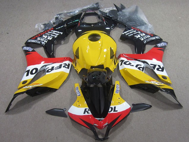 Migliori Carena Moto Honda CBR1000RR 2004-2005 - Giallo Bianco Rosso Nero Lucido Repsol
