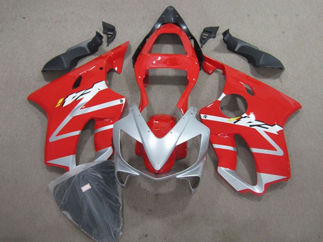Migliori Kit Carena Moto ABS Honda CBR600 F4i 2001-2003 - Argento Rosso
