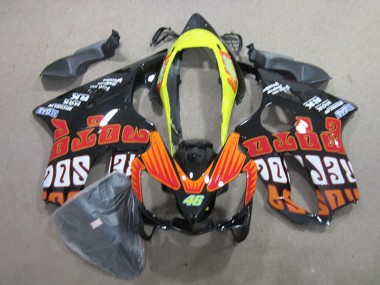 Migliori Carena Moto Honda CBR600 F4i 2004-2007 - Giallo Arancia Nero Lucido Rossi 46