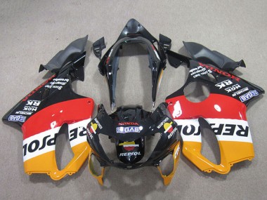 Migliori Carena Moto Honda CBR600 F4 1999-2000 - Arancia Bianco Rosso Nero Lucido Repsol
