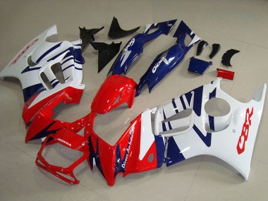 Migliori Carena Moto Honda CBR600 F3 1995-1996 - Bianco Rosso Blu