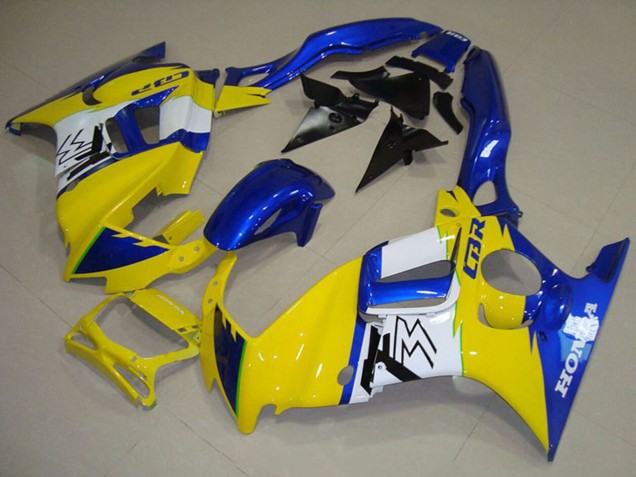 Migliori Carena Moto Honda CBR600 F3 1995-1996 - Blu Bianco Giallo