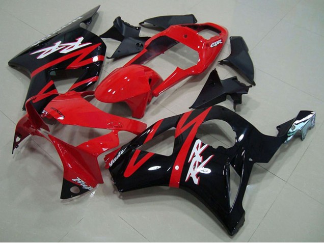 Migliori Carena Moto Honda CBR900RR 954 2002-2003 - Rosso Nero Lucido Banda