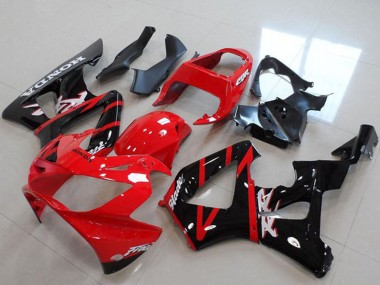 Migliori Carena Moto Honda CBR900RR 929 2000-2001 - Rosso Nero Lucido Banda