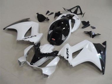 Migliori Carena Moto Honda VFR 800 2002-2013 - Bianco Nero Lucido