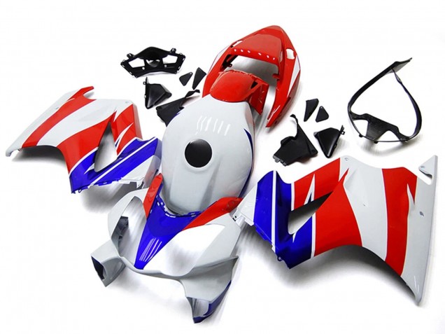 Migliori Carena Moto Honda VFR800 2002-2013 - Bianco Rosso Blu No Decal