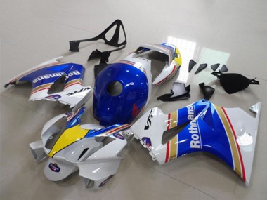 Migliori Carena Moto Honda VFR 800 2002-2013 - Bianco Blu Giallo Rothmans