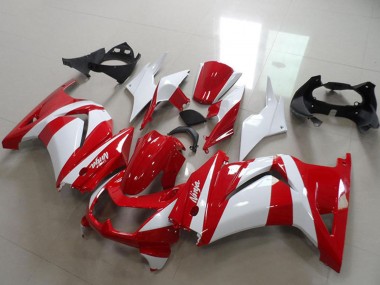 Migliori Carena Moto Kawasaki ZX250R 2008-2012 - Bianco Rosso