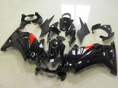 Migliori Carena Moto Kawasaki ZX250R 2008-2012 - Nero Lucido Rosso