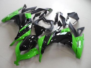 Migliori Carena Moto Kawasaki ZX300R 2013-2018 - Verde Nero Lucido