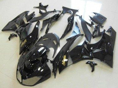 Migliori Carena Moto Kawasaki ZX6R 2013-2018 - Nero Lucido Oro Ninja