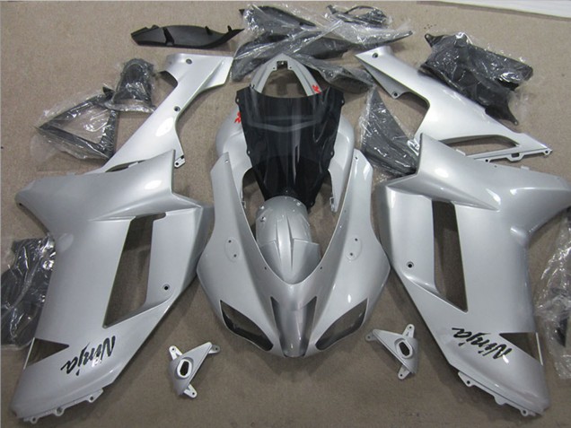 Migliori Carena Moto Kawasaki ZX6R 2007-2008 - Argento