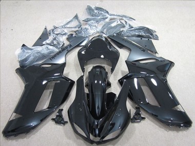 Migliori Carena Moto Kawasaki ZX6R 2007-2008 - Nero Argento