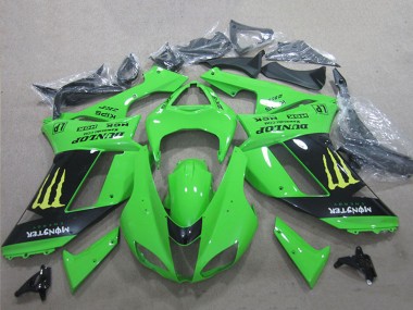 Migliori Carena Moto Kawasaki ZX6R 2007-2008 - Bianco Blu Ninja