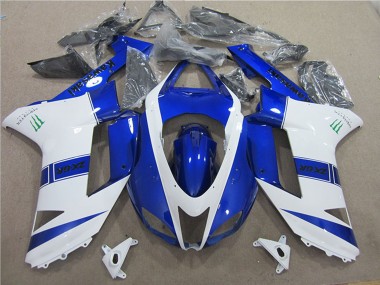 Migliori Carena Moto Kawasaki ZX6R 2007-2008 - Blu Bianco Mostro