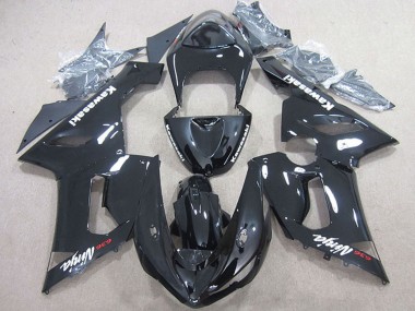 Migliori Carena Moto Kawasaki ZX6R 2005-2006 - Nero Lucido