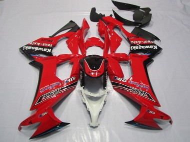Migliori Carena Moto Kawasaki ZX10R 2008-2010 - Rosso Nero Lucido Elf Vent-Axia