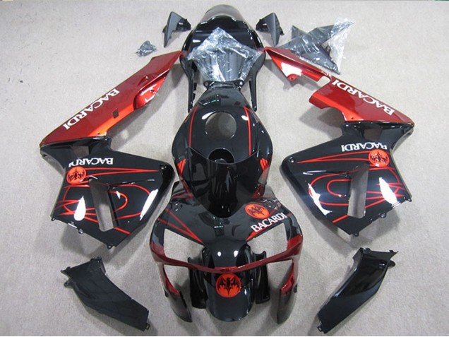 Migliori Carena Moto Kawasaki ZX10R 2004-2005 - Nero Rosso Racardi