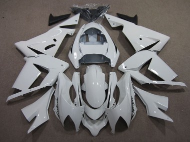 Migliori Carena Moto Kawasaki ZX10R 2004-2005 - Bianco Nero Decal