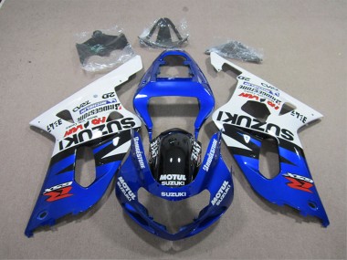 Migliori Carena Moto Suzuki GSXR 600 2001-2003 - Bianco Blu Nero Motul
