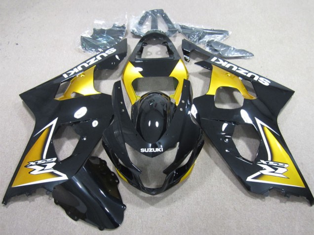 Migliori Carena Moto Suzuki GSXR 600 2004-2005 - Nero Lucido Giallo