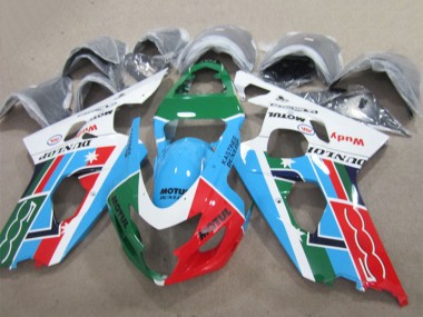 Migliori Carena Moto Suzuki GSXR 600 2004-2005 - Bianco Blu Verde Rosso Motul
