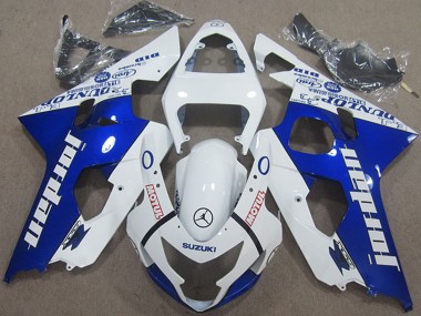 Migliori Carena Moto Suzuki GSXR 600 2004-2005 - Bianco Blu Jordan Motul