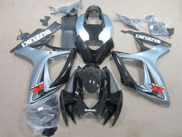 Migliori Carena Moto Suzuki GSXR 600 2006-2007 - Grigio Nero Lucido