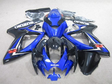 Migliori Carena Moto Suzuki GSXR 600 2006-2007 - Blu Bianco Nero Lucido Rosso