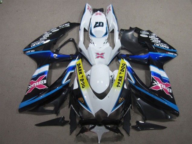Migliori Carena Moto Suzuki GSXR 600 2008-2010 - Bianco Blu Nero Giallo Dark Dog Rosa X