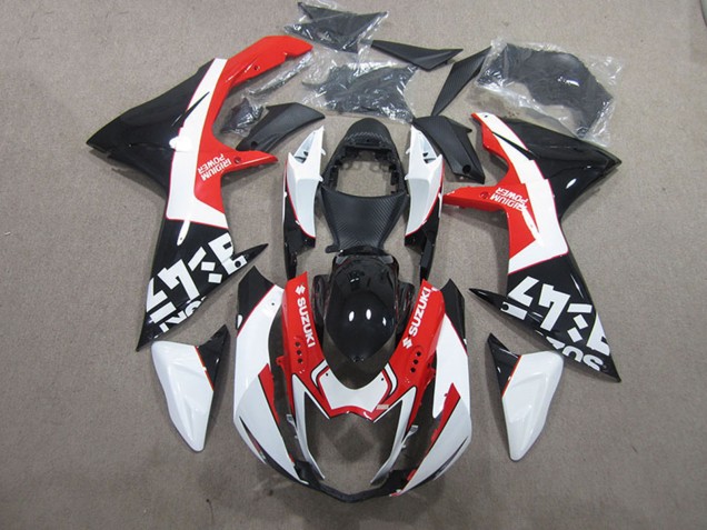 Migliori Carena Moto Suzuki GSXR 600 2011-2024 - Nero Rosso Bianco