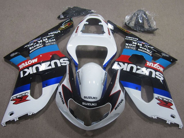 Migliori Carena Moto Suzuki GSXR 750 2001-2003 - Bianco Blu Rosso Nero Motul