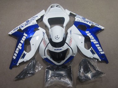 Migliori Carena Moto Suzuki GSXR 750 2001-2003 - Bianco Blu Motul Jordan