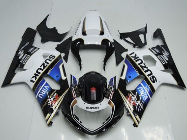 Migliori Carena Moto Suzuki GSXR 750 2001-2003 - Bianco Blu Nero Lucido Viru