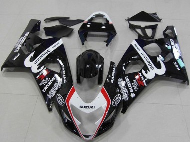 Migliori Carena Moto Suzuki GSXR 750 2004-2005 - Nero Lucido Bianco Rosso Faro