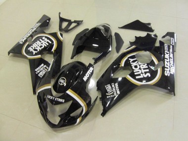 Migliori Carena Moto Suzuki GSXR 750 2004-2005 - Nero Lucido Bianco Lucky Strike Motul