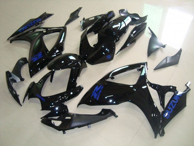 Migliori Carena Moto Suzuki GSXR 750 2006-2007 - Nero Lucido Blu Decal
