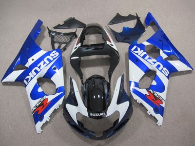 Migliori Carena Moto Suzuki GSXR 1000 2000-2002 - Blu Bianco Nero Rosso