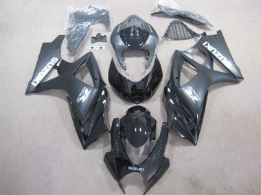 Migliori Kit Carena Moto ABS Suzuki GSXR 1000 2007-2008 - Nero Lucido Nero Opaco