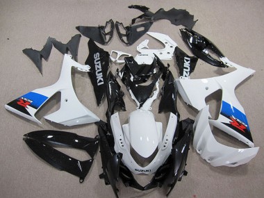 Migliori Plastica ABS Suzuki GSXR 1000 2009-2016 - Bianco Blu Nero